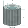 FILTR OLEJU LF550 RENAULT MIDLUM CASE NEW HOLAND H1260X SO550 P551014