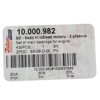 Zetor Podkładka dystansowa, Komplet półpierścieni oporowych nr2 0,5 10000982