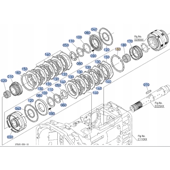 Seger zabezpieczający układ napędowy Kubota 3F250-27160 3F25027160 Oryginał